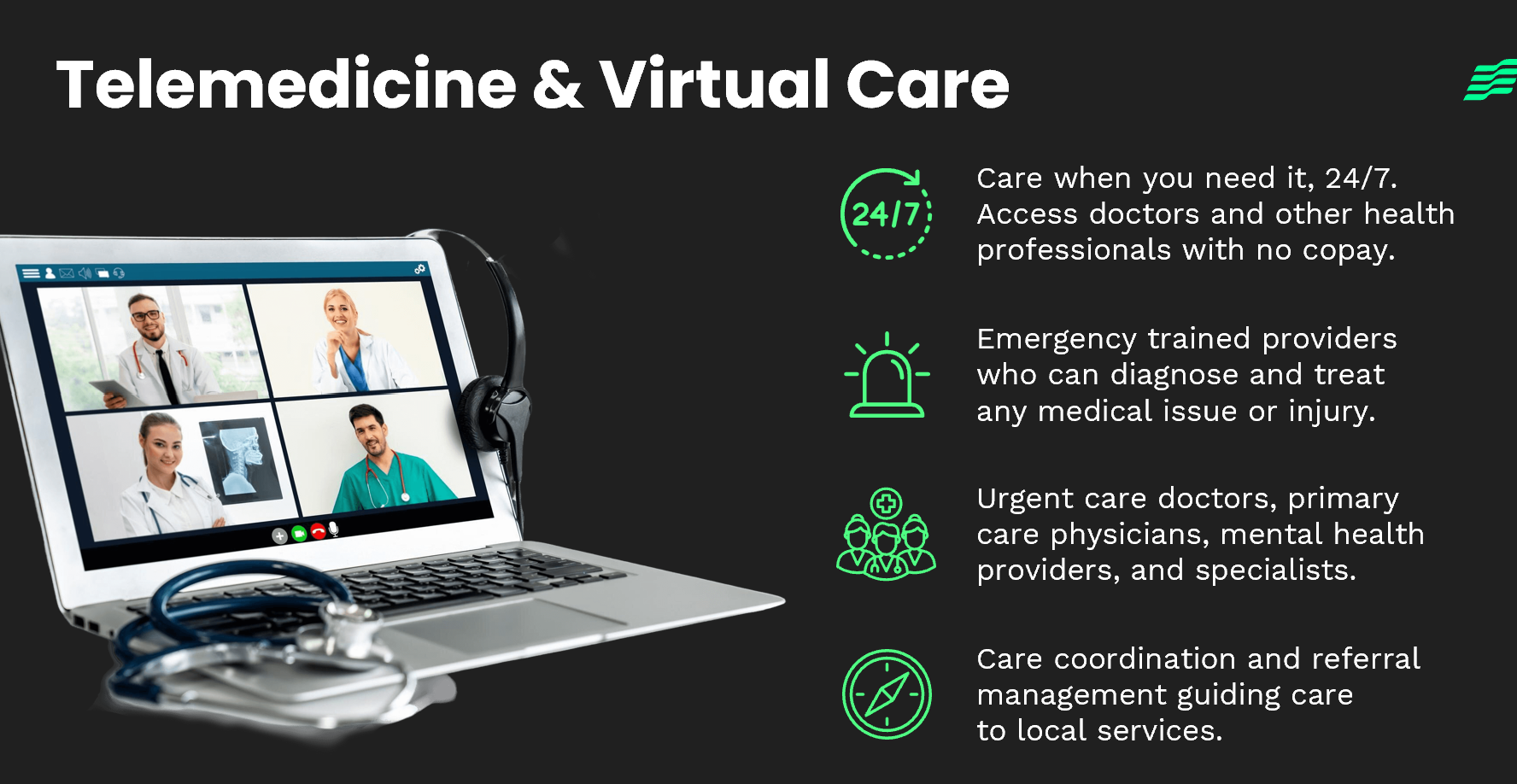 Telemedicine and virtual care